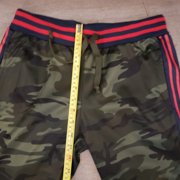 ⭐American Stitch 2 Piece Camo Green & Coral Stripe Zip Up Track Suit Size Small - Picture 12 of 16